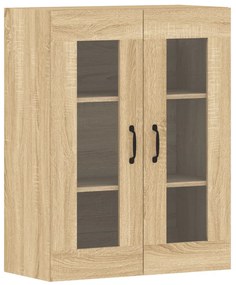 Móveis de parede 2 pcs derivados de madeira carvalho sonoma