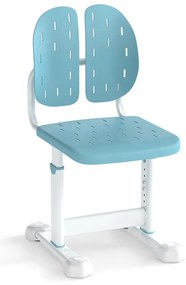Cadeira de mesa infantil com altura ajustável, encosto duplo e assento respirável, estrutura de metal resistente para crianças de 3 anos ou mais, cinza