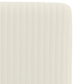Cadeiras de jantar 6 pcs veludo cor creme