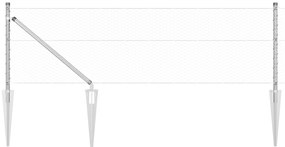 Cerca Hexagonal vidaXL 0.6x10 m de Aço Galvanizado
