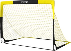 SPORTNOW Baliza de Futebol Pop-Up Dobrável com Rede Portátil, Saco de Transporte, 4 Estacas em U e Varetas de Fibra de Vidro | Aosom Portugal