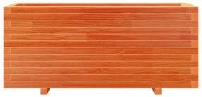 Vaso/floreira jardim 110x40x49,5 cm pinho maciço castanho mel