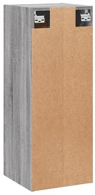 Armário de parede 34,5x34x90 cm derivados madeira cinza sonoma