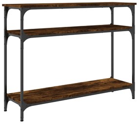 Mesa consola 100x29x75 cm derivados de madeira carvalho fumado