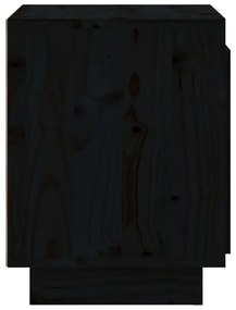 Mesas de cabeceira 2 pcs 40x30x40 cm pinho maciço preto