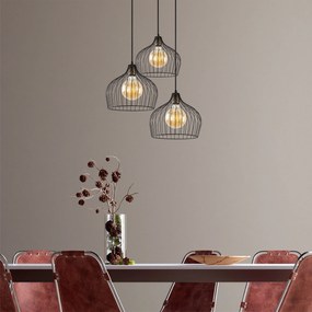 Candeeiro de Teto Bek – Preto Antigo – 59 x 59 x 41-121 cm