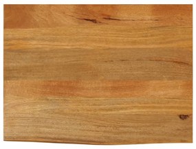 vidaXL Tampo de mesa c/ borda viva 70x60x3,8 cm mangueira maciça