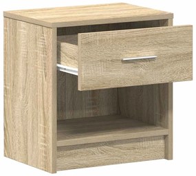 Mesa de cabeceira com gaveta 39x28x41 cm carvalho sonoma