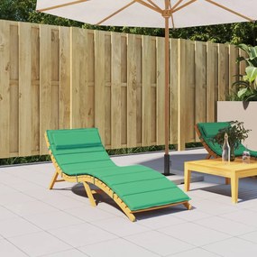 vidaXL Almofadão p/ espreguiçadeira 180x60x4 cm tecido oxford verde