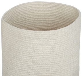 Conjunto de 2 cestos em algodão branco SILOPI Beliani