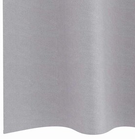 Cortinas 2 pcs Cinza Metálico 245 x 140 cm Poliéster