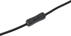 Candeeiro de mesa moderno branco com abajur de veludo - Luz