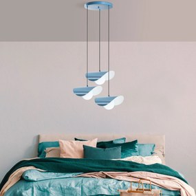 Chandelier Vatoz – Azul Claro – Ø50 cm