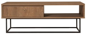 Mesa de Centro Dale – Nogueira/Preto – 120x43x60 cm