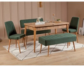 Conjunto de Mesa de Jantar Extensível e Cadeiras Vina – Pinho Atlântic