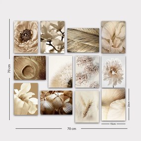 Quadro Decorativo MDF 12MDF33YS – Multicolor – 20 x 15 cm (12 Peças)