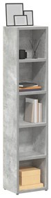 Armários CD 2 pcs 21x16x93,5cm contraplacado cinzento cimento