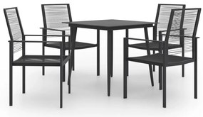 5 pcs conjunto de jantar para jardim