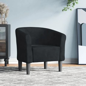 Poltrona veludo preto