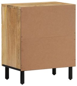 Mesa de cabeceira 50x33x60 cm madeira de mangueira maciça