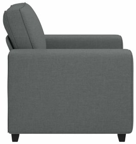 Poltrona 60 cm tecido cinzento-escuro