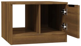 Mesa centro 50x50x36 cm derivados de madeira carvalho castanho