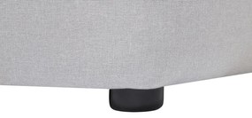 Sofá de canto em tecido cinzento claro DOLVA Beliani