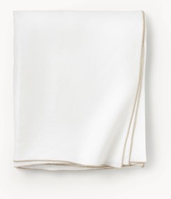 Toalha de mesa em linho com rebordo decorativo Kennedy