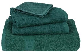 Toalhas de mãos 2 pcs 50x100 cm 360 gsm 100% algodão verde