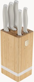 Conjunto de facas de cozinha com suporte em bambu Sahara, conjunto de 6