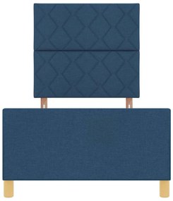 Cama Azul vidaXL 90x190 cm em Tecido