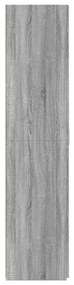 Armário alto 70x42,5x185 cm derivados madeira cinzento sonoma