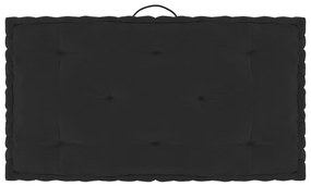Almofadão para móveis de paletes 73x40x7 cm algodão preto