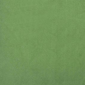 Cadeira de descanso com banco veludo verde-claro