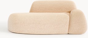 Chaise longue em bouclé Wolke (2 lugares)