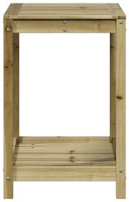 Mesa de jardinagem c/ prateleira 82,5x50x75 cm pinho impregnado