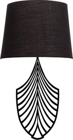 Aplique de Parede Asaf – Preto – 15 x 28 cm