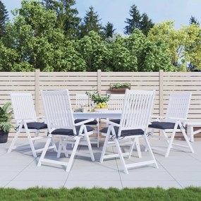 vidaXL Almofadões cadeira 6 pcs 40x40x7 cm tecido oxford azul-marinho