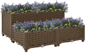Canteiro elevado 80x80x38 cm polipropileno