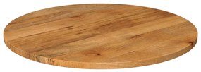 Tampo de mesa redondo Ø90x3,8cm madeira de mangueira maciça