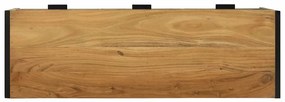 Armário de TV 100x35x50 cm Madeira Sólida de Acácia