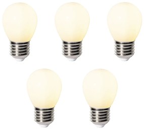 Conjunto de 5 E27 dimbare LED lamp P45 opaal glas 3W 250 lm 3000K