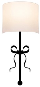 Candeeiro de Parede Asaf – Branco e Preto – 15 x 28 cm