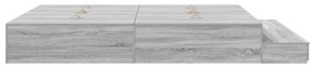 Estrado de Cama Cinzento Sonoma 200x200 cm