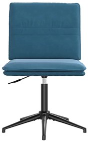 Cadeiras de jantar 2 pcs veludo azul