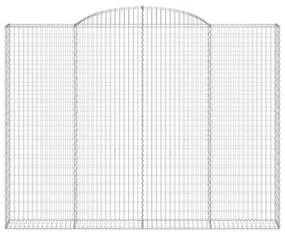 Cestos gabião arqueados 7pcs 300x30x220/240cm ferro galvanizado