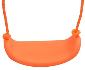 Conjunto de baloiços com 4 lugares laranja