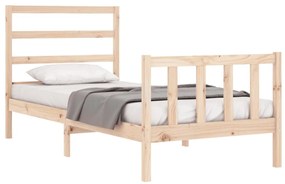 Cama sem colchão 90x190 cm madeira de pinho maciça