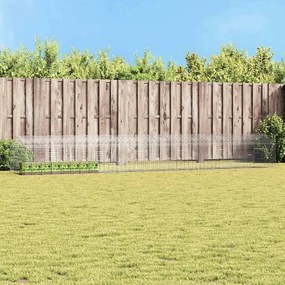 vidaXL Gaiola para Coelhos Prateado 400 x 78 x 78 cm Aço Galvanizado