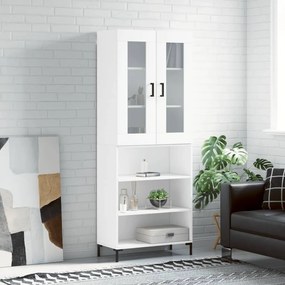 vidaXL Armário alto 69,5x34x180 cm derivados de madeira branco